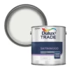 Dulux Trade Satin Pure Brilliant White Trim Paint 2.5Ltr -Famous Paint Store 12367 P
