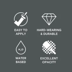 LickPro Matt Black 01 Emulsion Paint 2.5Ltr 12 LickPro Matt Black 01 Emulsion Paint 2.5Ltr -Famous Paint Store 125JY A4