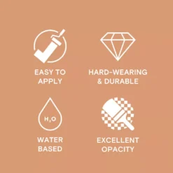 LickPro Matt Orange 03 Emulsion Paint 2.5Ltr 12 LickPro Matt Orange 03 Emulsion Paint 2.5Ltr -Famous Paint Store 148JY A4