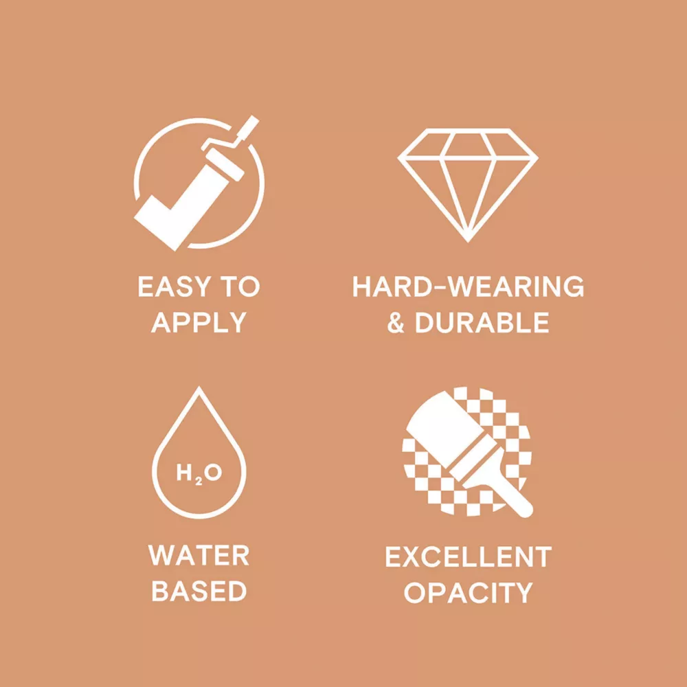 LickPro Matt Orange 03 Emulsion Paint 2.5Ltr 7 LickPro Matt Orange 03 Emulsion Paint 2.5Ltr - Image 5