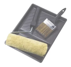 No Nonsense Extra Long Pile Masonry Roller & Brush Kit 4 Piece Set