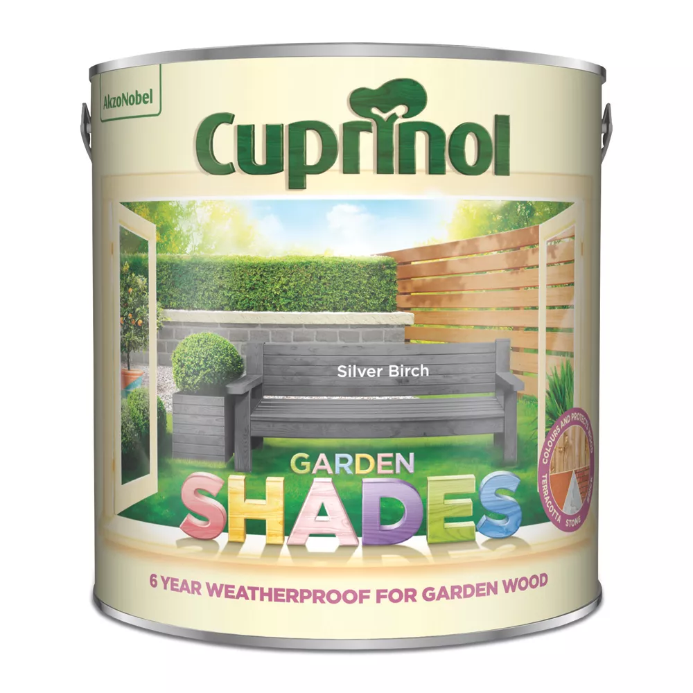 Cuprinol Garden Shades Wood Paint Matt Silver Birch 2.5Ltr 4 Cuprinol Garden Shades Wood Paint Matt Silver Birch 2.5Ltr - Image 2
