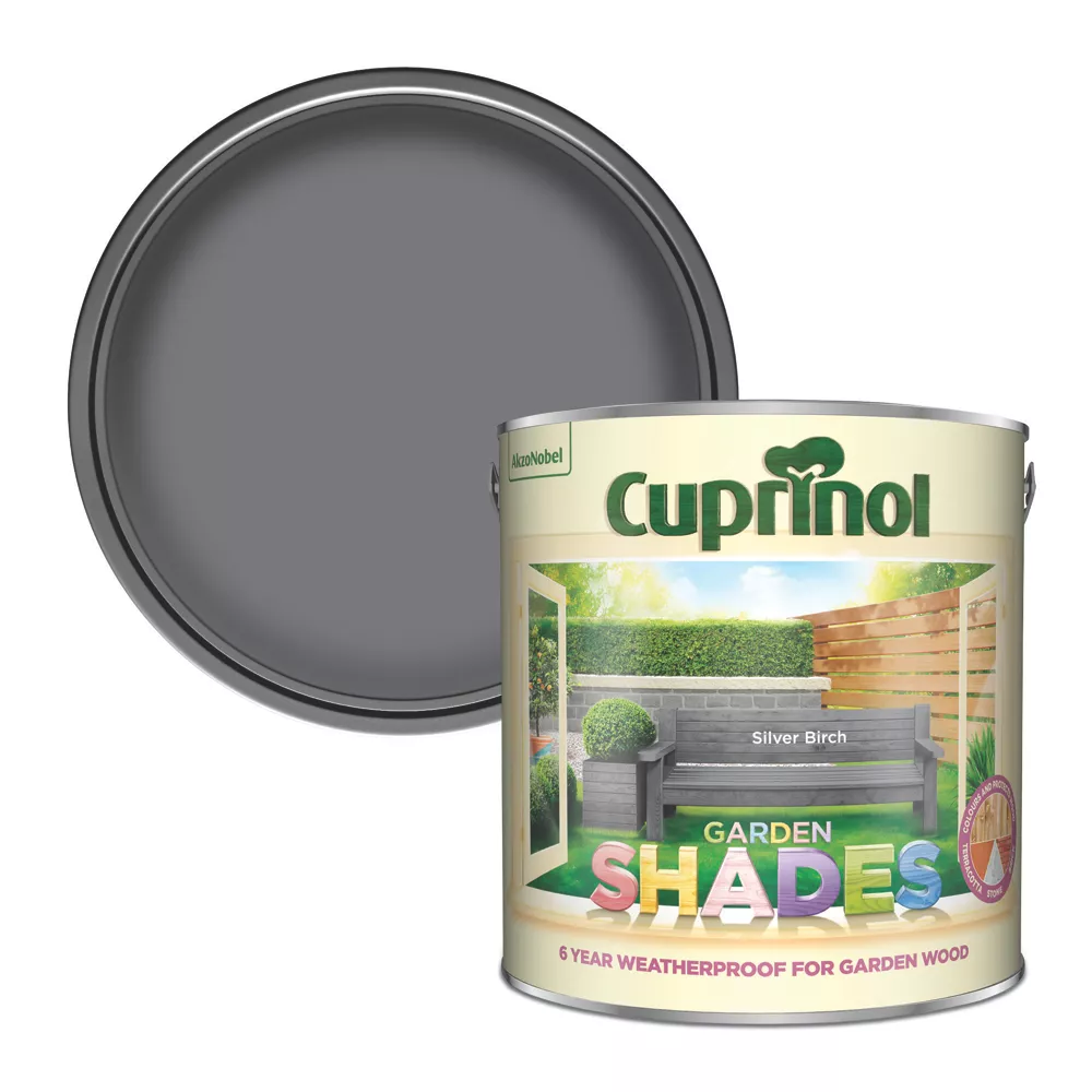 Cuprinol Garden Shades Wood Paint Matt Silver Birch 2.5Ltr 3 Cuprinol Garden Shades Wood Paint Matt Silver Birch 2.5Ltr