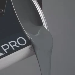 LickPro Eggshell Black 01 Emulsion Paint 2.5Ltr -Famous Paint Store 223JX A2