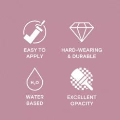 LickPro Matt Pink 10 Emulsion Paint 5Ltr -Famous Paint Store 235JY A4