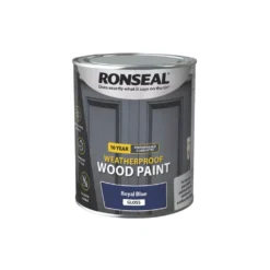 Ronseal 10-Year Exterior Wood Paint Satin Royal Blue 750ml