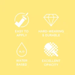 LickPro Eggshell Yellow 06 Emulsion Paint 2.5Ltr -Famous Paint Store 273JY A4