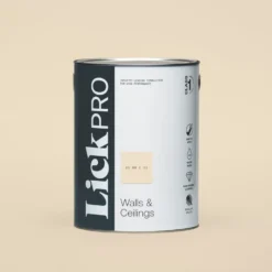 LickPro Matt White BS 08 C 31 Emulsion Paint 5Ltr