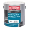Johnstones Matt Blackboard Paint Black 2.5Ltr