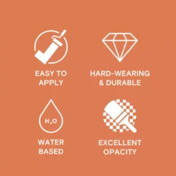 LickPro Eggshell Orange 04 Emulsion Paint 2.5Ltr 12 LickPro Eggshell Orange 04 Emulsion Paint 2.5Ltr -Famous Paint Store 315JY A4