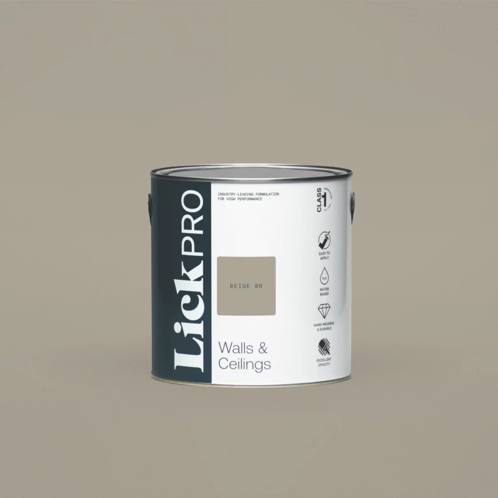 LickPro Matt Beige 06 Emulsion Paint 2.5Ltr 3 LickPro Matt Beige 06 Emulsion Paint 2.5Ltr
