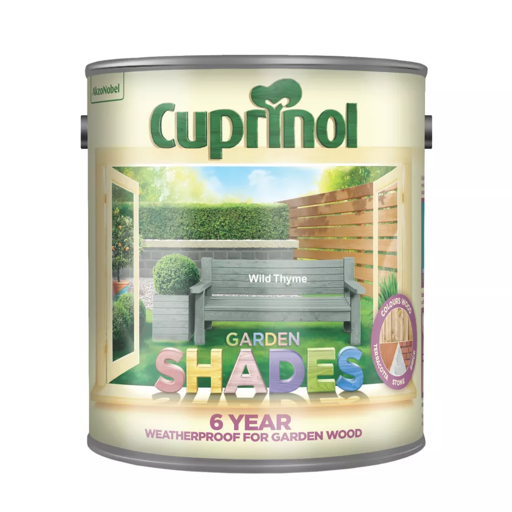 Cuprinol Garden Shades Wood Paint Matt Wild Thyme 2.5Ltr 4 Cuprinol Garden Shades Wood Paint Matt Wild Thyme 2.5Ltr - Image 2