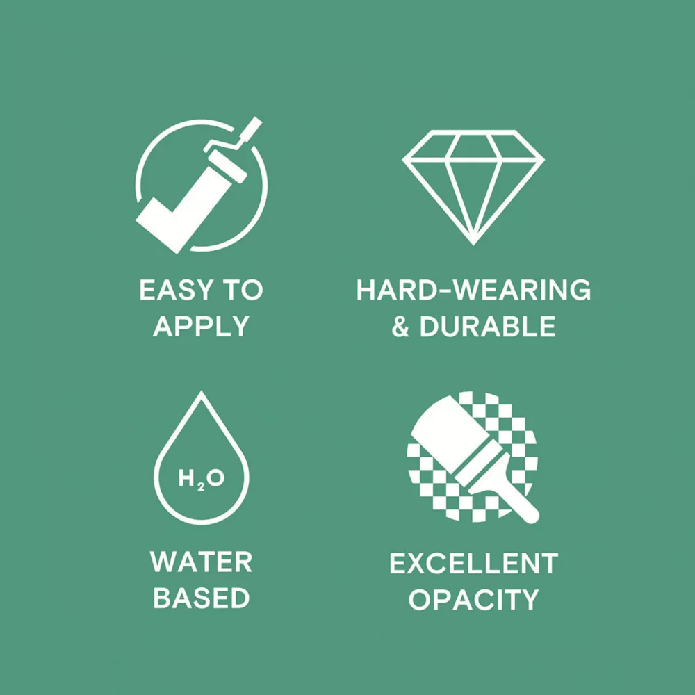 LickPro Eggshell Green 17 Emulsion Paint 2.5Ltr 7 LickPro Eggshell Green 17 Emulsion Paint 2.5Ltr - Image 5