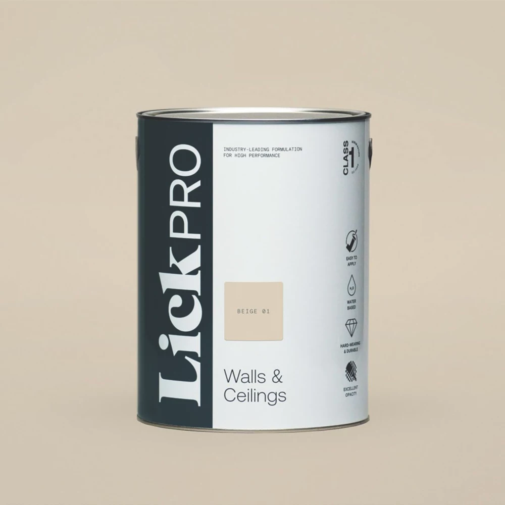 LickPro Eggshell Beige 01 Emulsion Paint 5Ltr 3 LickPro Eggshell Beige 01 Emulsion Paint 5Ltr