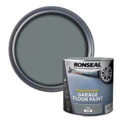 Ronseal Diamond Hard Garage Floor Paint Slate 2.5Ltr -Famous Paint Store 36047 A2