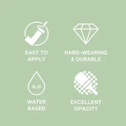 LickPro Eggshell Green 13 Emulsion Paint 5Ltr -Famous Paint Store 394JX A4