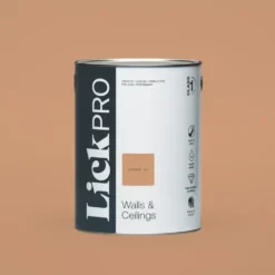 LickPro Eggshell Orange 03 Emulsion Paint 5Ltr
