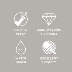 LickPro Eggshell Grey 04 Emulsion Paint 5Ltr -Famous Paint Store 406JY A4