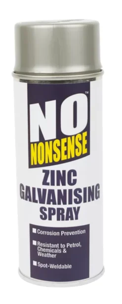 No Nonsense Zinc Galvanising Spray Paint Silver 400ml