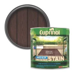 Cuprinol Anti-Slip Decking Stain American Mahogany 2.5Ltr
