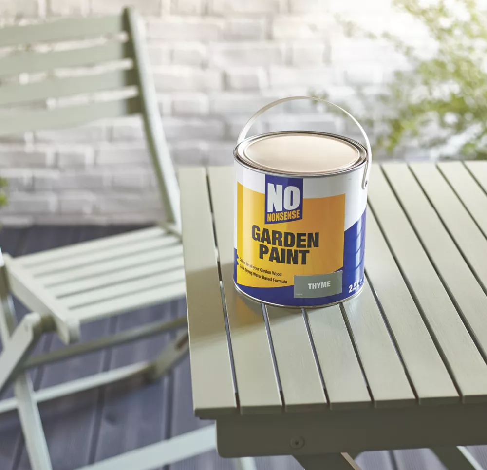 No Nonsense Garden Colour Wood Paint Semi-Matt Thyme 2.5Ltr 5 No Nonsense Garden Colour Wood Paint Semi-Matt Thyme 2.5Ltr - Image 3