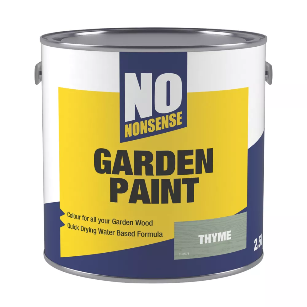 No Nonsense Garden Colour Wood Paint Semi-Matt Thyme 2.5Ltr 3 No Nonsense Garden Colour Wood Paint Semi-Matt Thyme 2.5Ltr