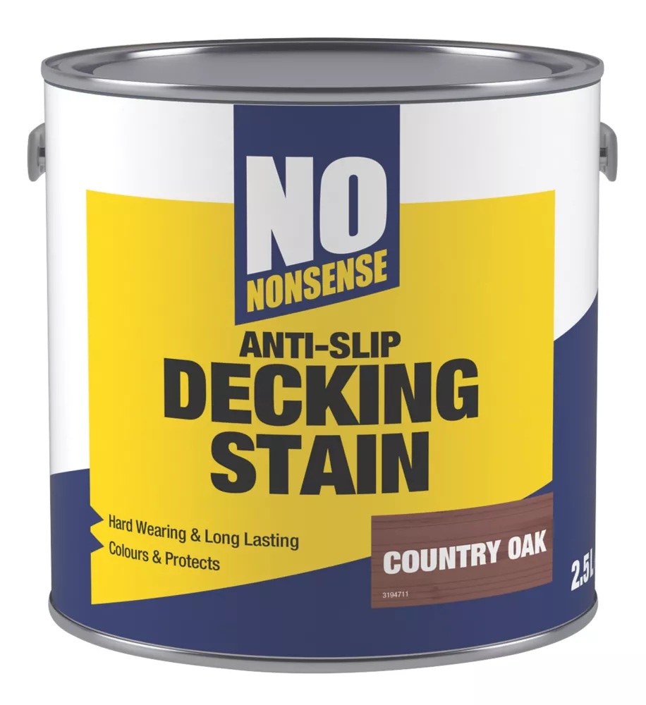 No Nonsense Anti-Slip Quick-Drying Stain Country Oak 2.5Ltr 3 No Nonsense Anti-Slip Quick-Drying Stain Country Oak 2.5Ltr