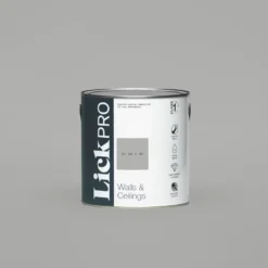 LickPro Matt Grey BS 00 A 05 Emulsion Paint 2.5Ltr