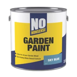 No Nonsense Garden Colour Wood Paint Semi-Matt Sky Blue 2.5Ltr