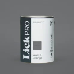 LickPro Matt Grey 10 Emulsion Paint 5Ltr