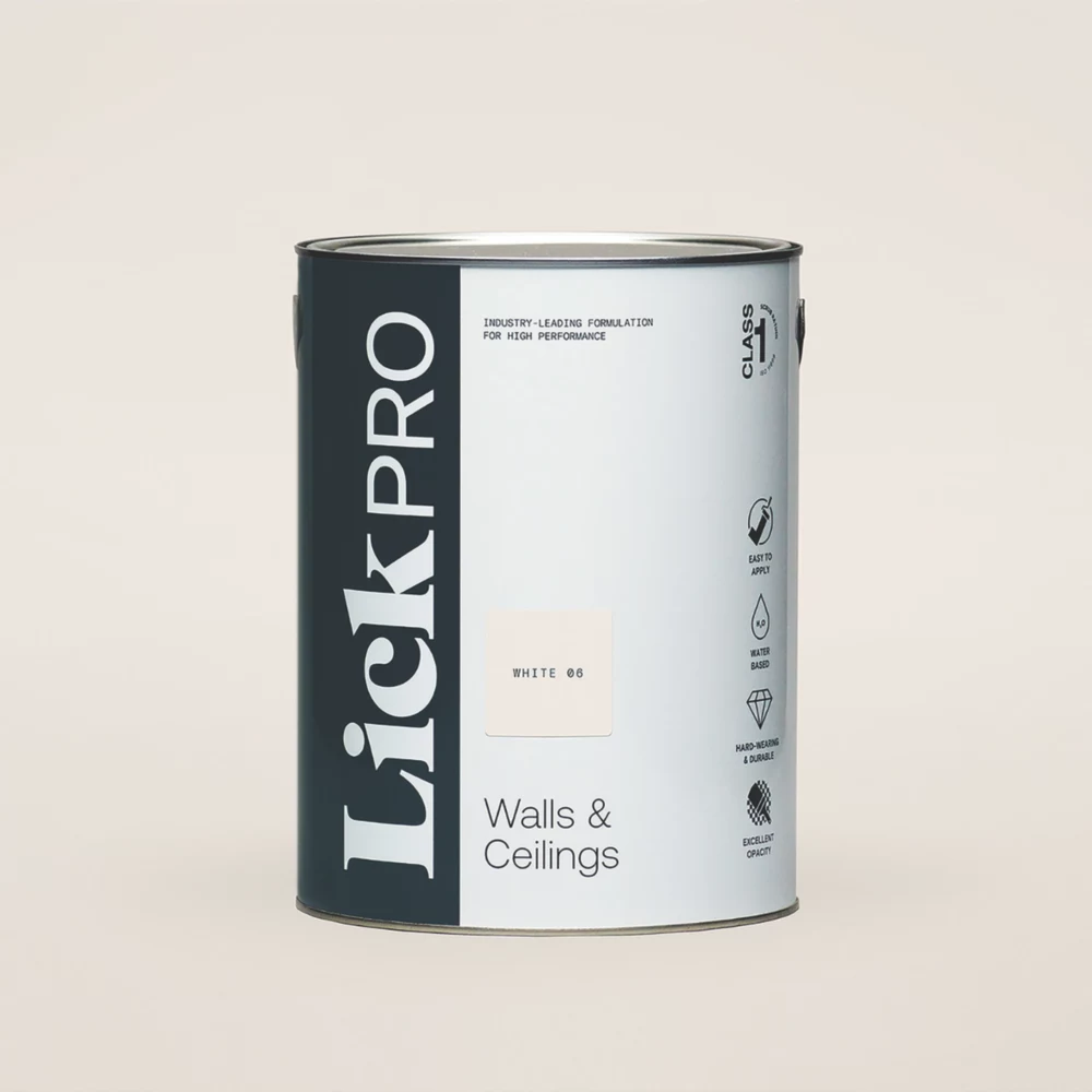LickPro Matt White 06 Emulsion Paint 5Ltr 3 LickPro Matt White 06 Emulsion Paint 5Ltr