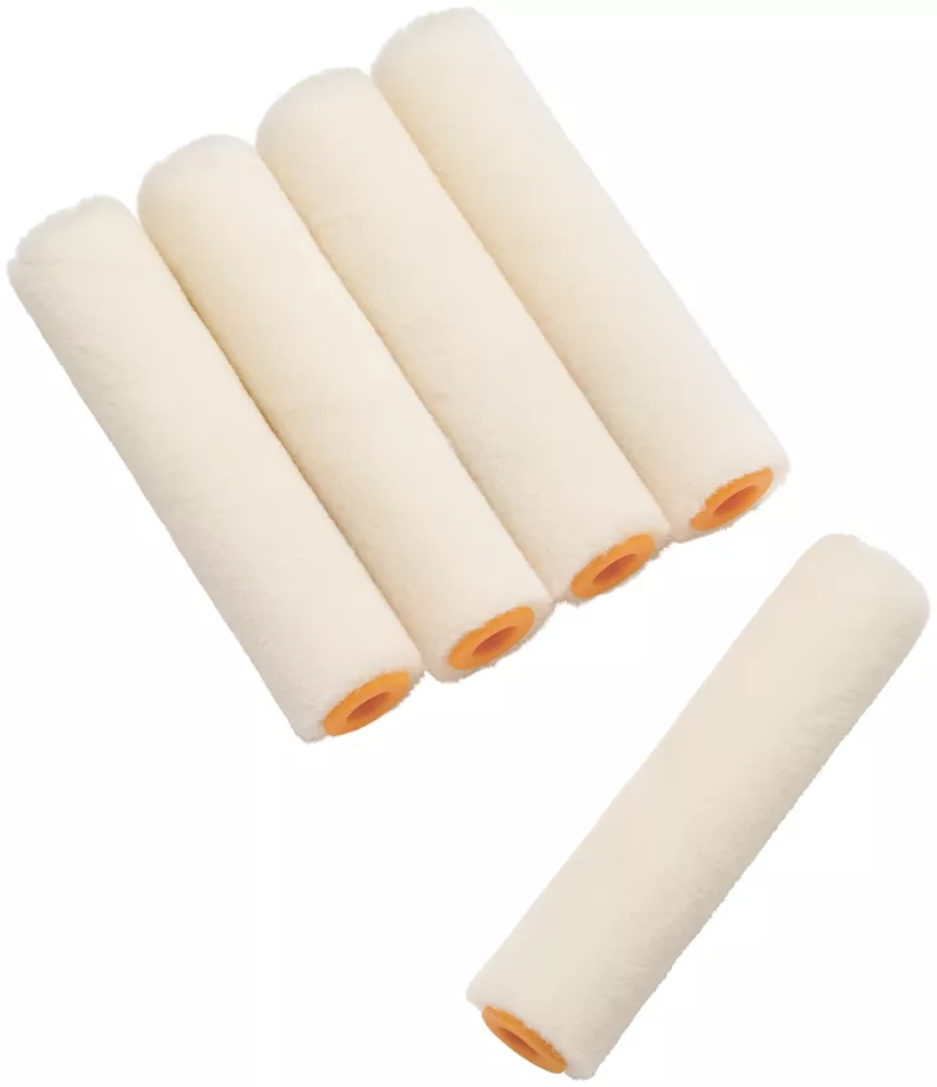 Harris Trade Gloss Mini Roller Sleeves Multipurpose 4" X 24mm 5 Pack 3 Harris Trade Gloss Mini Roller Sleeves Multipurpose 4" X 24mm 5 Pack