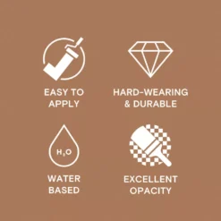 LickPro Matt Brown 02 Emulsion Paint 2.5Ltr -Famous Paint Store 570JY A4