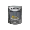 Ronseal 10-Year Exterior Wood Paint Satin Grey 750ml -Famous Paint Store 579FF P