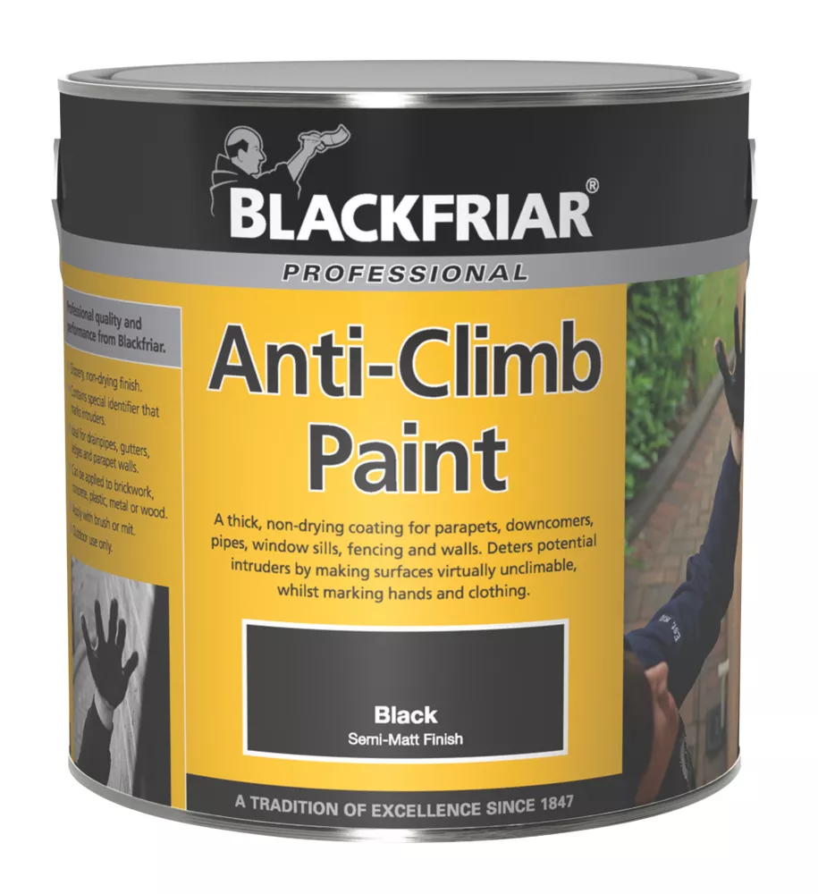 Blackfriar Anti-Climb Paint Black 1Ltr 3 Blackfriar Anti-Climb Paint Black 1Ltr