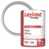 Leyland Trade High Gloss Brilliant White Trim Paint 5Ltr -Famous Paint Store 60193 P