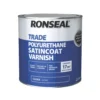 Ronseal Trade Polyurethane Interior Varnish Clear 2.5Ltr 2 Ronseal Trade Polyurethane Interior Varnish Clear 2.5Ltr -Famous Paint Store 628VT P