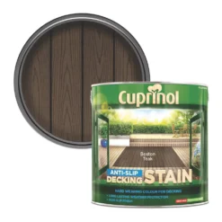 Cuprinol Anti-Slip Decking Stain Boston Teak 2.5Ltr