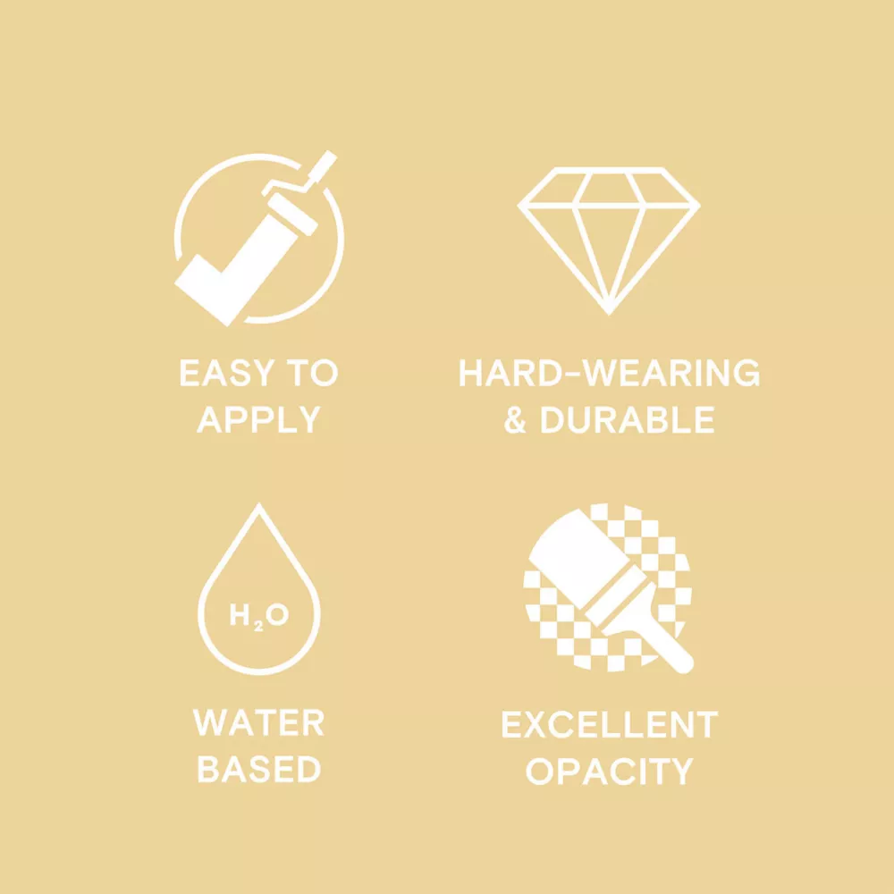 LickPro Eggshell Yellow 07 Emulsion Paint 2.5Ltr 7 LickPro Eggshell Yellow 07 Emulsion Paint 2.5Ltr - Image 5