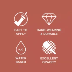 LickPro Eggshell Red 01 Emulsion Paint 2.5Ltr 12 LickPro Eggshell Red 01 Emulsion Paint 2.5Ltr -Famous Paint Store 664JY A4