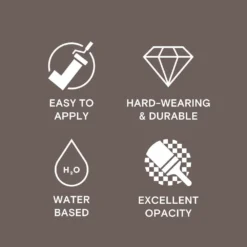 LickPro Eggshell Brown 03 Emulsion Paint 5Ltr -Famous Paint Store 755JY A4