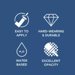 LickPro Matt Blue 111 Emulsion Paint 2.5Ltr 12 LickPro Matt Blue 111 Emulsion Paint 2.5Ltr -Famous Paint Store 776JY A4