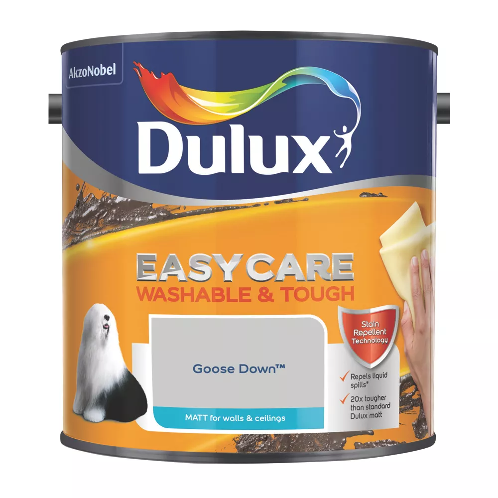 Dulux EasyCare Matt Goose Down Emulsion Paint 2.5Ltr 4 Dulux EasyCare Matt Goose Down Emulsion Paint 2.5Ltr - Image 2