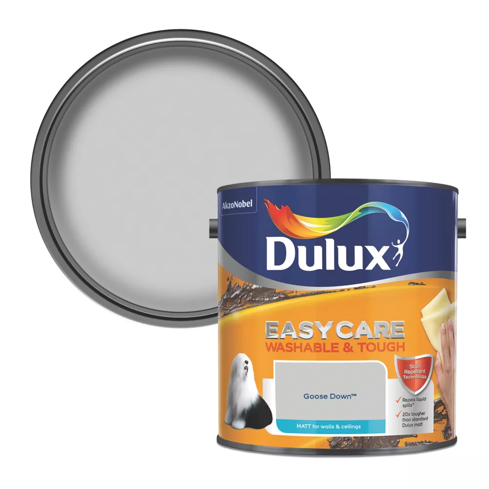Dulux EasyCare Matt Goose Down Emulsion Paint 2.5Ltr 3 Dulux EasyCare Matt Goose Down Emulsion Paint 2.5Ltr