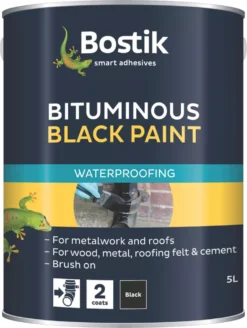 Bostik Waterproofing Bituminous Paint Black 5Ltr