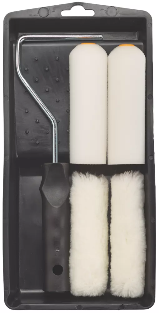 No Nonsense 4" Mini Roller & Tray Set 6 Pieces 3 No Nonsense 4" Mini Roller & Tray Set 6 Pieces