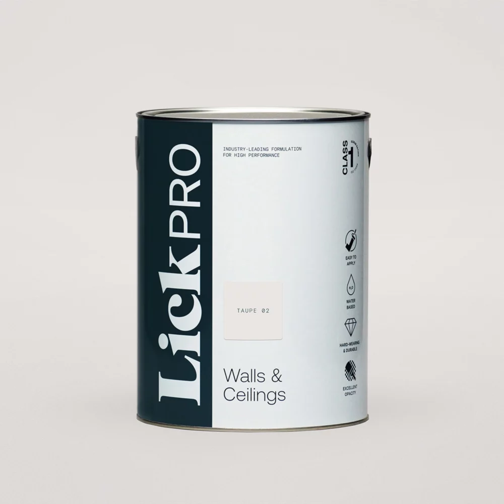 LickPro Eggshell Taupe 02 Emulsion Paint 5Ltr 3 LickPro Eggshell Taupe 02 Emulsion Paint 5Ltr