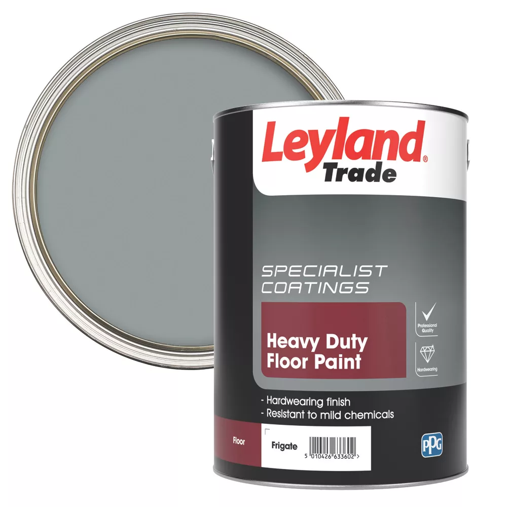 Leyland Trade Heavy Duty Floor Paint Frigate Grey 5Ltr 3 Leyland Trade Heavy Duty Floor Paint Frigate Grey 5Ltr
