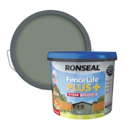 Ronseal Fence Life Plus Shed & Fence Treatment Sage 9Ltr