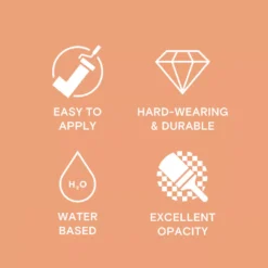 LickPro Matt Orange 05 Emulsion Paint 2.5Ltr -Famous Paint Store 902JX A4